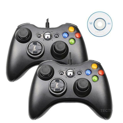 High Quality Black USB Wired Joystick Vibration Gamepad Controller Compatible With PC Monitor Laptop Smart TV