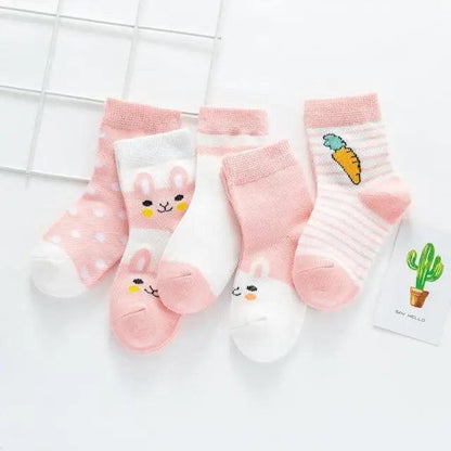 Kids Socks Summer Cotton Cartoon Animal Kids Socks Girls Cute Newborn Boy Toddler Children Socks Girl Boys Trainer Socks Toddlers Infant Socks Warm and Cute Socks Cotton Stretch Crew Baby Socks
