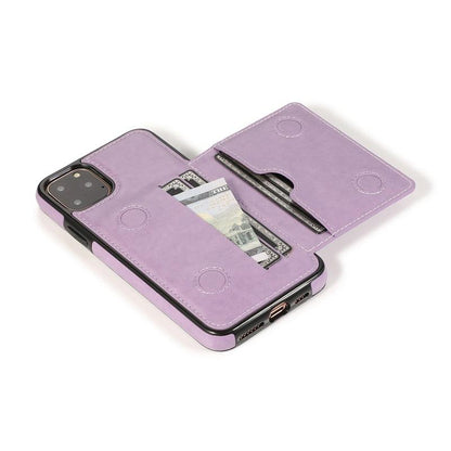 Leather Wallet Case For iPhone 11 Pro Max XS Max XR X 8 7 6S 6Plus 5 5S With Stand Card Pocket Case Cover Shockproof Texture PU Leather  Wallet Cover