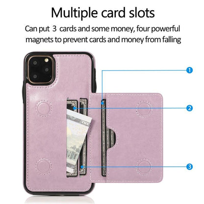 Leather Wallet Case For iPhone 11 Pro Max XS Max XR X 8 7 6S 6Plus 5 5S With Stand Card Pocket Case Cover Shockproof Texture PU Leather  Wallet Cover