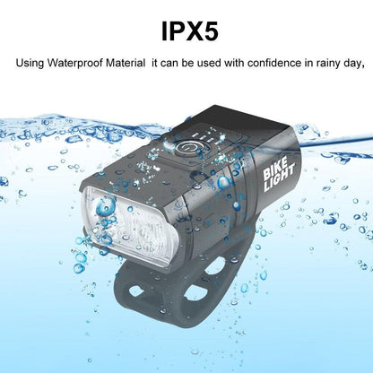LED Bicycle Light Front USB Rechargeable 1000 Lumen Bike Front Lamp Mountain Bicycle Headlight Adjustable Lightness And Flashlight With Waterproof IPX5 And Large Capacity Battery