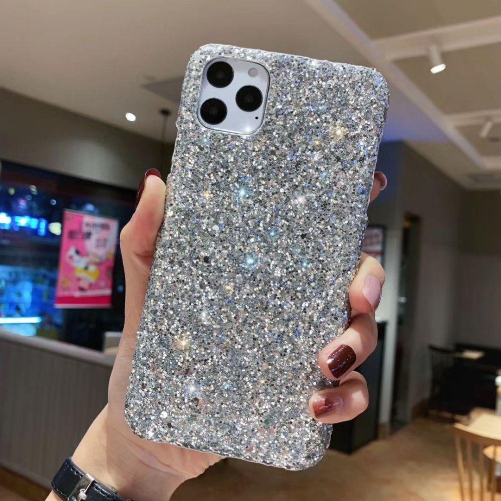 Luxurious Glitter Case For iPhone 11 Pro XS Max Case Cover For iPhone 6 7 8 Plus 11Pro Max 13 Pro Max Ultra Thin Sparkle Diamond Full Body Protective Edges Precise Fit Dustproof Anti Fingerprint Scratch-Resistant Phone Cover