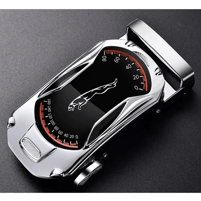 Luxury Automatic Black Genuine Leather Business Belt For Men New Fashion High Quality Black Belts