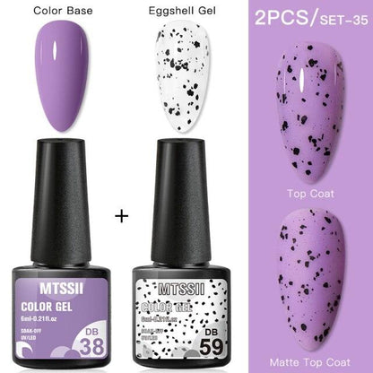 Luxury Gel Nail Polish Permanent Glossy Matte Egg Effect Elegant Stylish Eggshell Design For Women And Lady Nail Gel