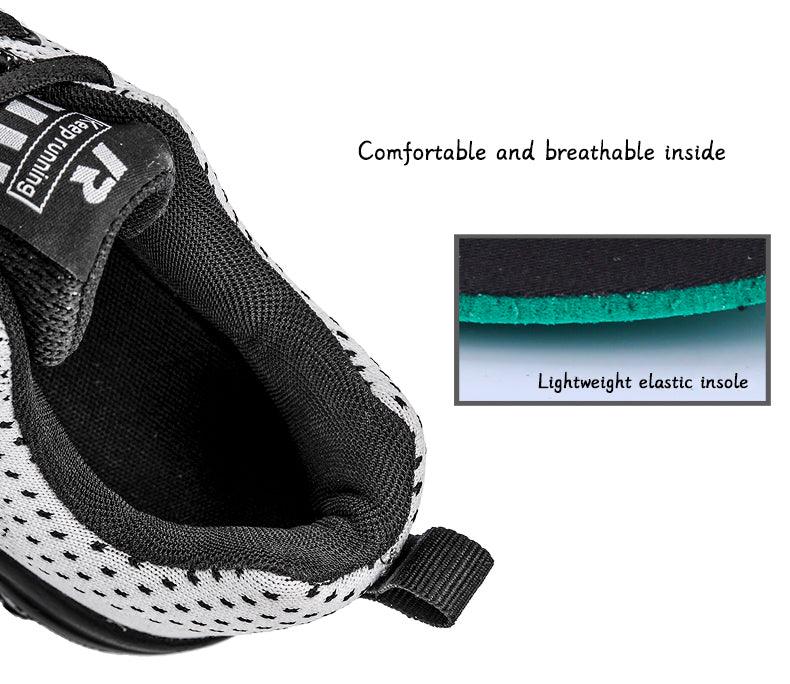 Luxury Sport Mens Sneakers Mesh Breathable Casual Men Shoes Comfortable Non-Slip Shock Absorption Light Outdoor Walking Comfortable Running Sneakers