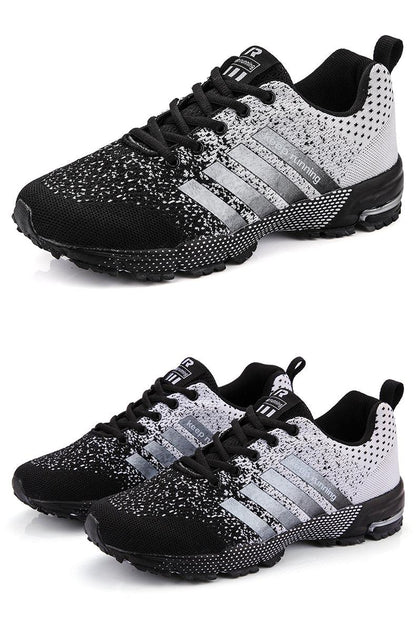Luxury Sport Mens Sneakers Mesh Breathable Casual Men Shoes Comfortable Non-Slip Shock Absorption Light Outdoor Walking Comfortable Running Sneakers