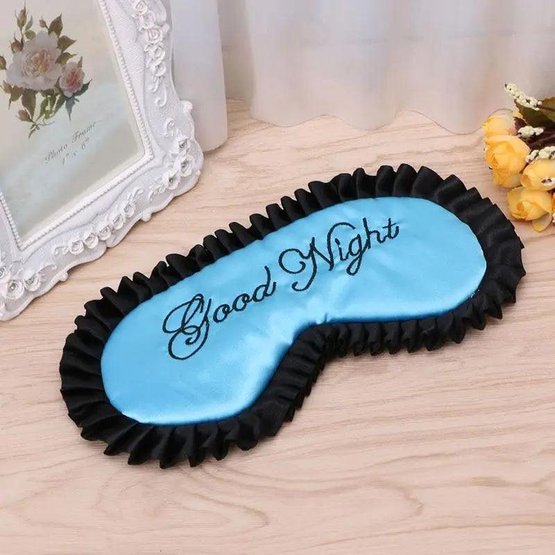 Luxury Women Silk Sleep Eye Mask Soft Ladies Ultra Lightweight Adjustable Strap Eye Mask Night Blindfold