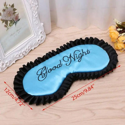 Luxury Women Silk Sleep Eye Mask Soft Ladies Ultra Lightweight Adjustable Strap Eye Mask Night Blindfold