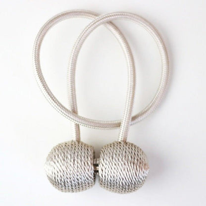 Magnetic Pearl Ball Curtain Tiebacks Accessories Holdbacks Buckle Accessory Buckles Clasp Clips Curtain Hook Holder Holder Clips For Home Office Window 49CM