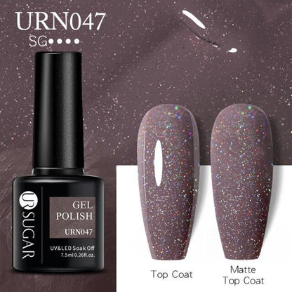 Matte Pink Blue Gel Nail Polish Semi Permanent LED Nail Art Design Elegant Warm Colors For Womens