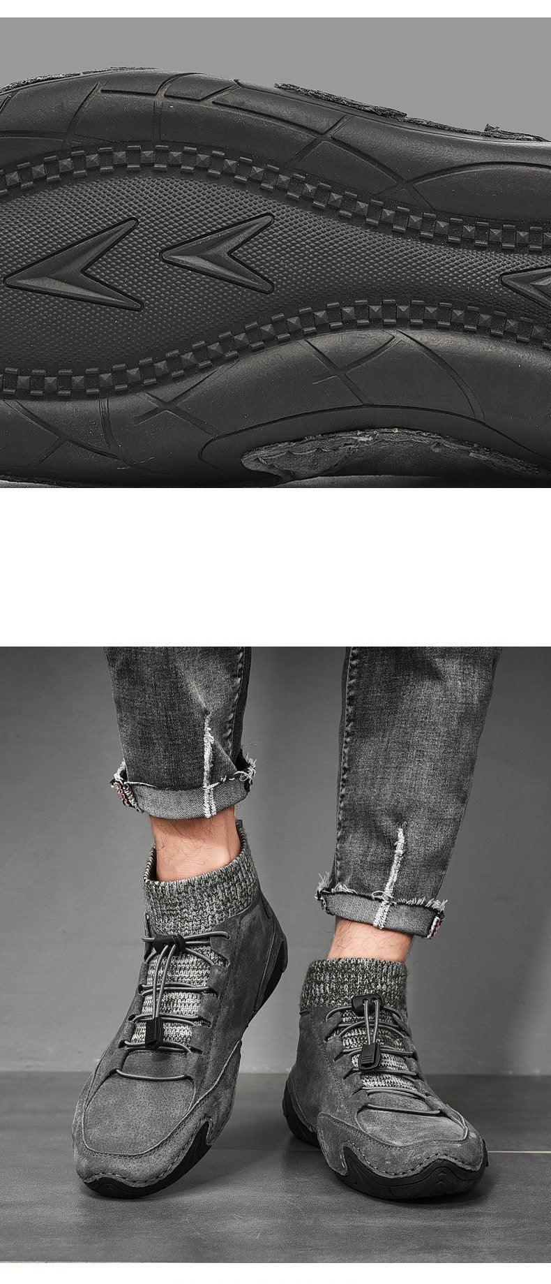 Men Beige Casual Shoes Outdoor Comfy Walking Sneakers Fashion All-Match Sneakers Breathable Cloth Casual Sports Flats Men Lightweight Outdoor Running Sneakers