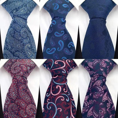 Men Business Elegant Necktie Design Silk Wedding Tie For Men Office Mens Fashion Formal Tie