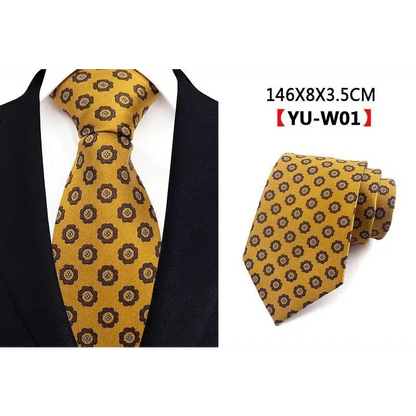 Men Business Elegant Necktie Design Silk Wedding Tie For Men Office Mens Fashion Formal Tie