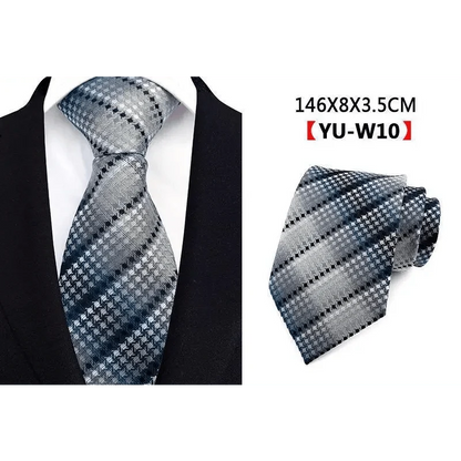 Men Business Elegant Necktie Design Silk Wedding Tie For Men Office Mens Fashion Formal Tie