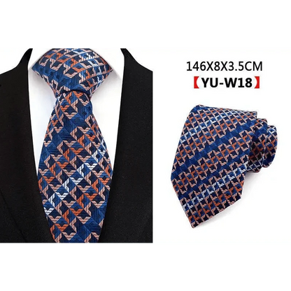 Men Business Elegant Necktie Design Silk Wedding Tie For Men Office Mens Fashion Formal Tie