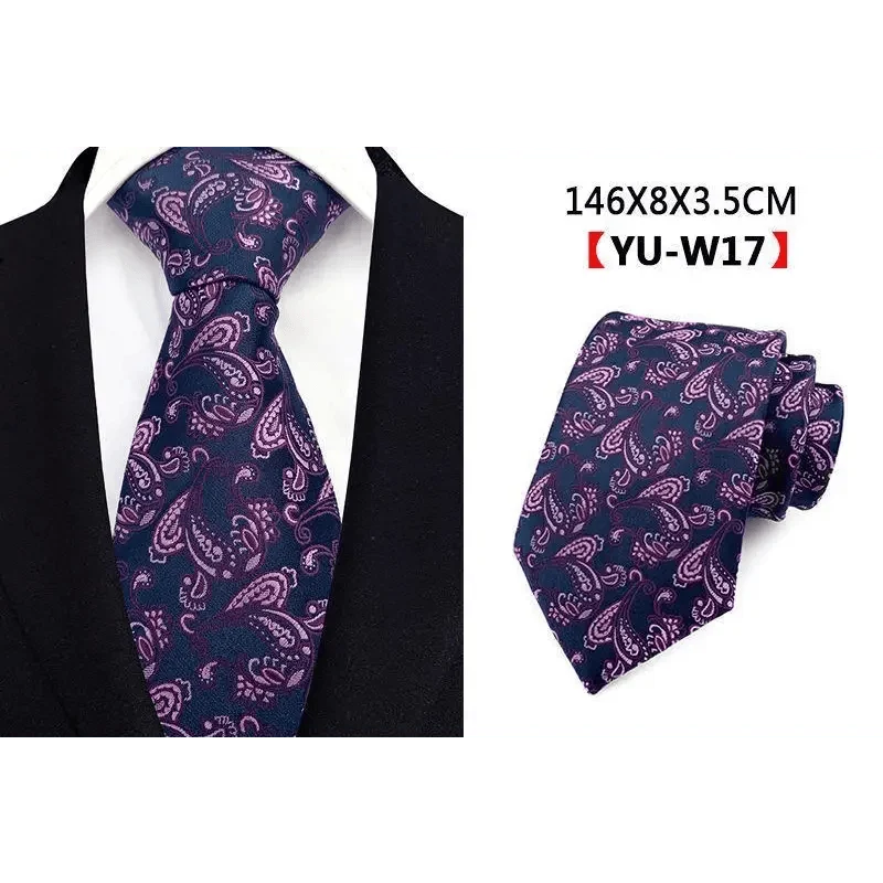 Men Business Elegant Necktie Design Silk Wedding Tie For Men Office Mens Fashion Formal Tie