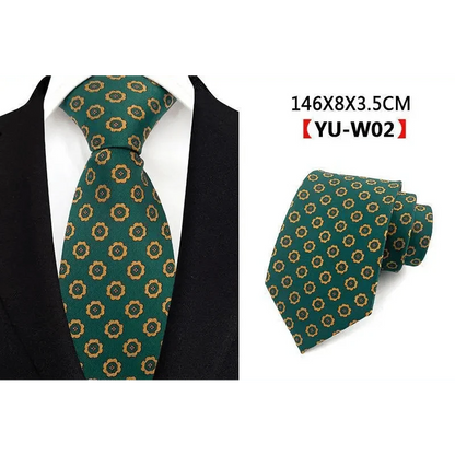 Men Business Elegant Necktie Design Silk Wedding Tie For Men Office Mens Fashion Formal Tie