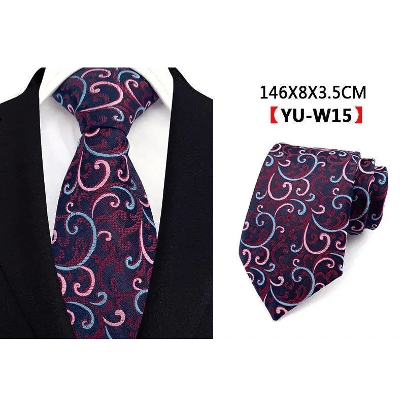 Men Business Elegant Necktie Design Silk Wedding Tie For Men Office Mens Fashion Formal Tie