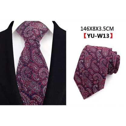Men Business Elegant Necktie Design Silk Wedding Tie For Men Office Mens Fashion Formal Tie