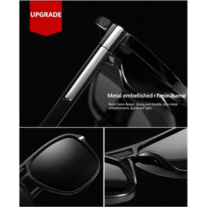 Men Elegant Cool Square Style Fashion Polarized Sunglasses Driving Vintage Design UV400 Sun Glasses