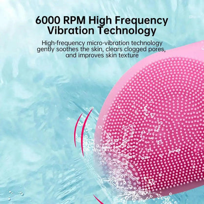 Mini Electric Silicone Facial Cleansing Brush Gentle Exfoliating Massager for all skin types Skin Care Tools