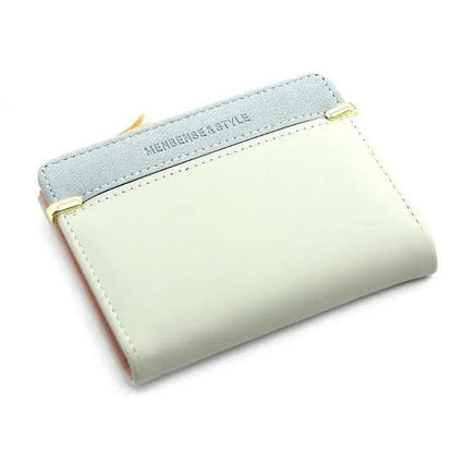 Mini PU Leather Women Elegant  Purse Wallet Simple Design Lightweight Portable Small Female Wallet