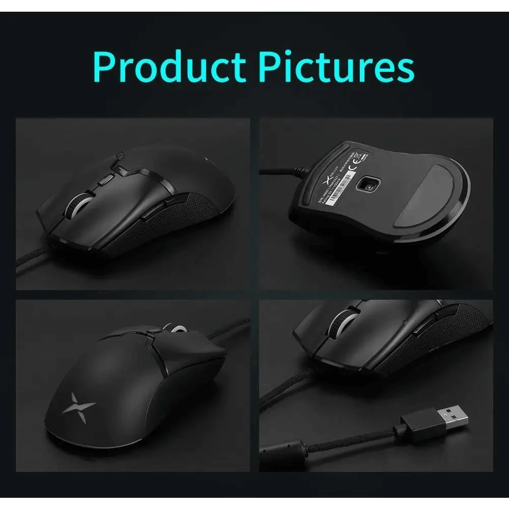 Modern 2.4Ghz Wireless Wired Gaming Mouse Modern 1600 DPI Lightweight Design Soft Ergonomic Mice