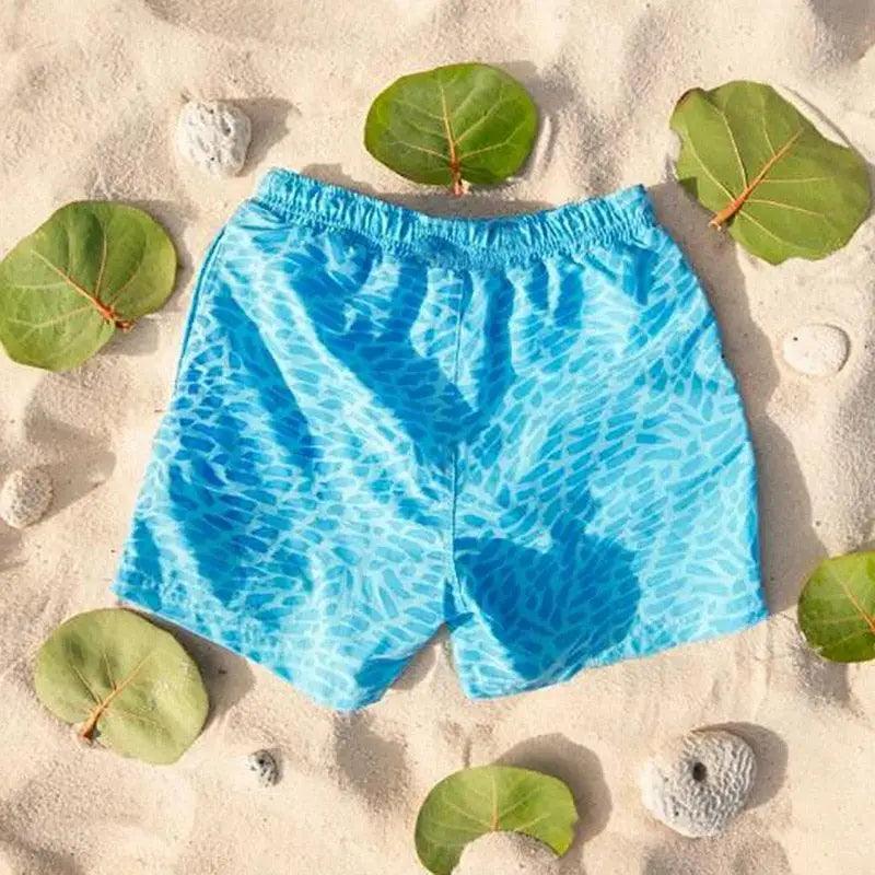 Modern Men's Summer Discoloration Swimming Trunks Magical Change Color Beach Surf Shorts Quick Dry Bathing Short Swim Pants