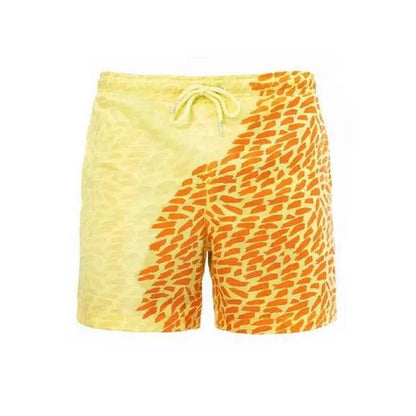 Modern Men's Summer Discoloration Swimming Trunks Magical Change Color Beach Surf Shorts Quick Dry Bathing Short Swim Pants