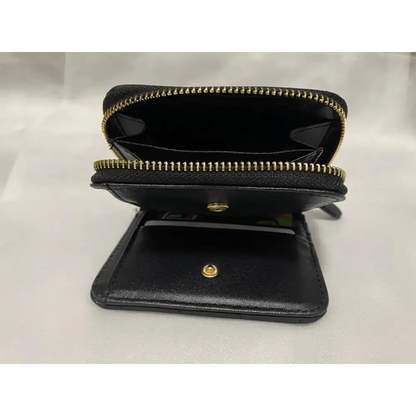 Modern PU Leather Card Holder Wallet Women Fashion Small Zipper Wallet Retro Mini Bags For Women