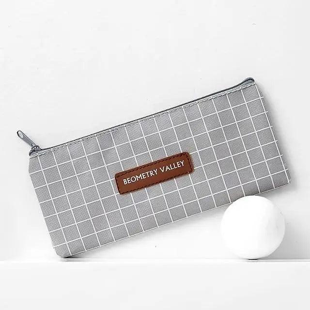 Modern Student Pencil Case Minimalist Simple Pen Bags Durable Zipper Pencil Cases For Office