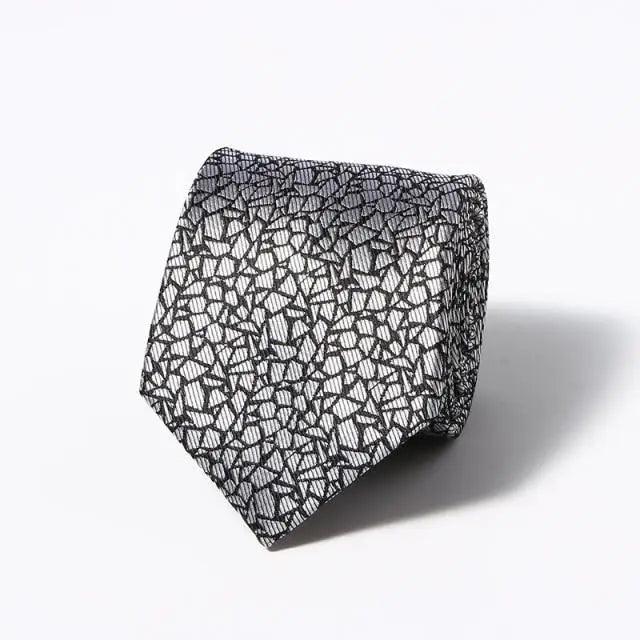 Modern Style Black Brown Wedding Neck Ties For Men Stylish Stripe Design Wedding And Casual Suit Neckties For Men