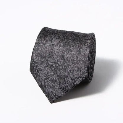 Modern Style Black Brown Wedding Neck Ties For Men Stylish Stripe Design Wedding And Casual Suit Neckties For Men