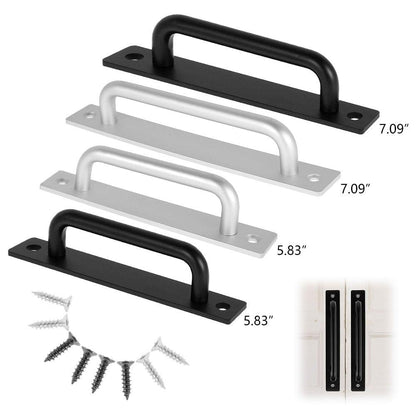 Multi-Purpose Door Handles Balcony Bedroom Cupboard Drawer Pulls Furniture Knobs Kitchen Bar Cabinet Door Handles Grab Hole Free Kitchen Cabinet Handle Furniture Hardwar