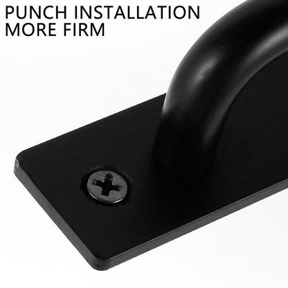 Multi-Purpose Door Handles Balcony Bedroom Cupboard Drawer Pulls Furniture Knobs Kitchen Bar Cabinet Door Handles Grab Hole Free Kitchen Cabinet Handle Furniture Hardwar