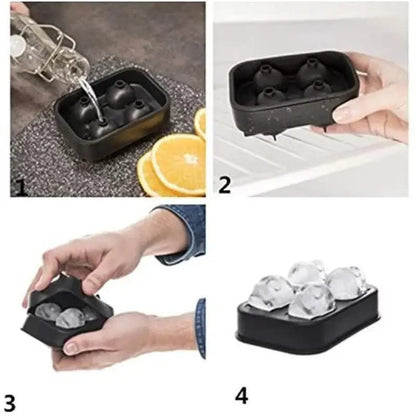 Octopus Ice Cube Maker Creative Silica Gel Gun Bullet Skull Shape Tray Mold Home Bar Party Cool Whiskey Wine Ice Cream Bar Tool