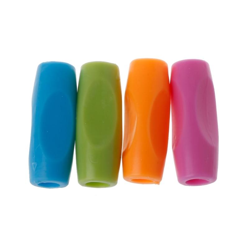 New 4PCS/Pack Writing Pencil Pen Holder Writing Aid Grip School Supplies for Kids Preschoolers Children Adults Students Children Pencil Holding Practice Device For Correcting Pen Holder Postures