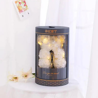 New Charming Diamond Rose Bears 40cm Artificial Flower Teddy Bears For Valentins's Day Mother's Day Birthday Gifts