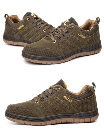 New Classics Style Mens Hiking Shoes Lace Up Men Sport Wear-Resistant Outdoor Jogging Camping Low Cut Hiking Work Boots Outdoor Mountaineering Sport Shoes