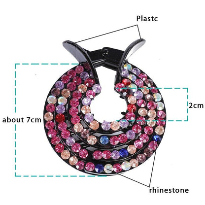 New Crystal Bird Nest Ponytail Holder Fair Crab Claw Clip Hairpin Rhinestone for Women Girls Accessories Barrettes Headwear Gorgeous Hair Accessories For Women