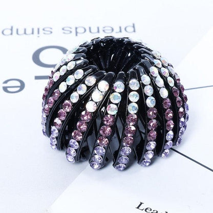 New Crystal Bird Nest Ponytail Holder Fair Crab Claw Clip Hairpin Rhinestone for Women Girls Accessories Barrettes Headwear Gorgeous Hair Accessories For Women