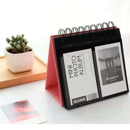 New Desktop Mini  Standing Polaroid Photo Album Scrapbooking Photocards album for cards stamps Photo Frame Instar Tabletop Flip Calendar Photo Album Gifts For Everyone