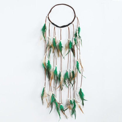 New Fashion Feather Rope Crown Hair Band Boho White Elastic Festival Headband for Women Fashion Female Gorgeous Hair Accessories For Women