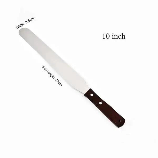 New Incredible 4/6/8/10 Inch Stainless Steel Cake Spatula Butter Cream Icing Frosting Knife Smoother Kitchen Pastry Cake Decoration Tools