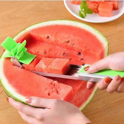 New Incredible Watermelon Cutter Multi Melon Knife Slicer Cutting Machine Stainless Steel Windmill Fruit Household Artifact Kitchen Tool