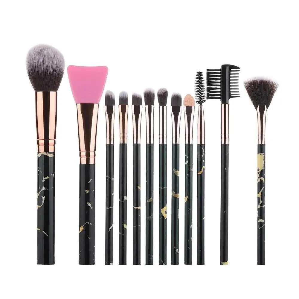 New Luxurious 12/8/5pcs Eye Lip Makeup Brushes Set Eyebrow Comb Eyelash Sponge Eyeshadow Silicone Face Mask Edge Control Brush Cosmetics