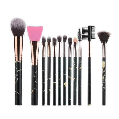 New Luxurious 12/8/5pcs Eye Lip Makeup Brushes Set Eyebrow Comb Eyelash Sponge Eyeshadow Silicone Face Mask Edge Control Brush Cosmetics