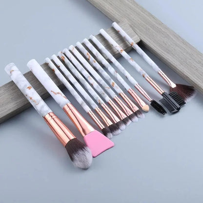 New Luxurious 12/8/5pcs Eye Lip Makeup Brushes Set Eyebrow Comb Eyelash Sponge Eyeshadow Silicone Face Mask Edge Control Brush Cosmetics