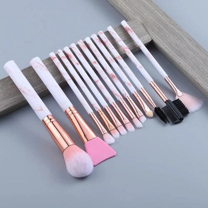 New Luxurious 12/8/5pcs Eye Lip Makeup Brushes Set Eyebrow Comb Eyelash Sponge Eyeshadow Silicone Face Mask Edge Control Brush Cosmetics