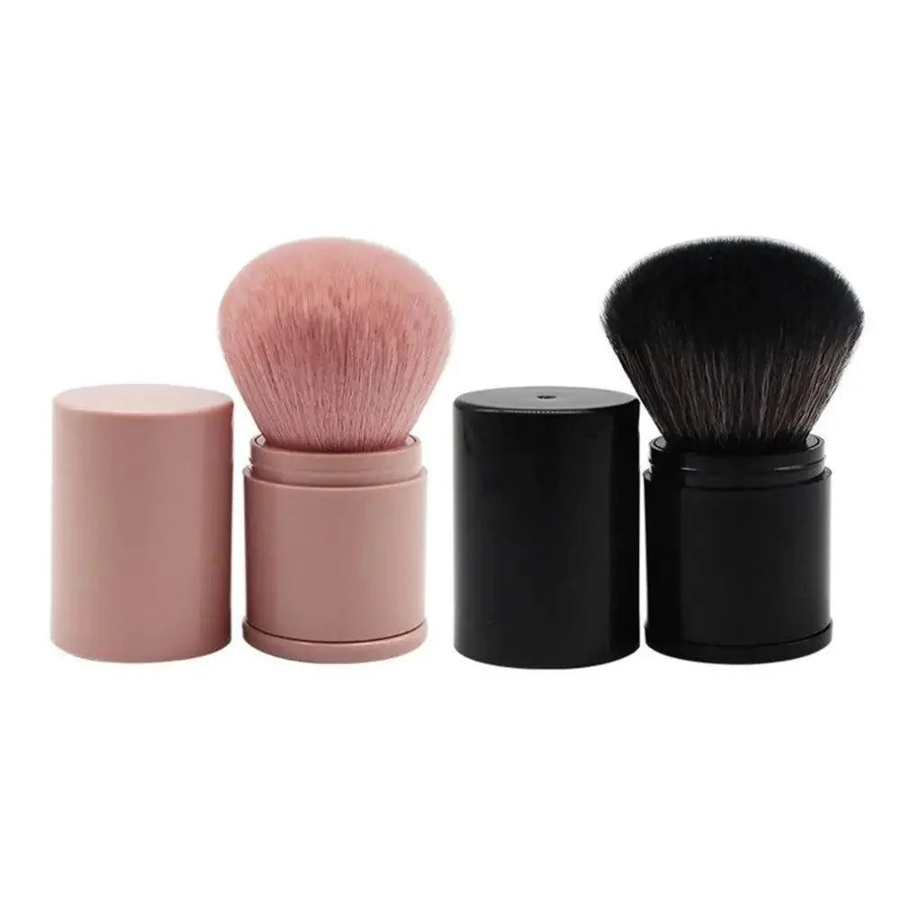 New Luxury Convenient And Retractable Makeup Brush One Large Powder Blush Brush With Lid Full Set Of Beauty Tools Convenient